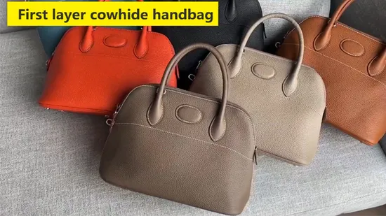 Red Cowhide Leather Wome Shoulder Bag Ladies Real Leather Shopping Handbag RS-Ypsy-2133