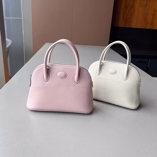 Red Cowhide Leather Wome Shoulder Bag Ladies Real Leather Shopping Handbag RS